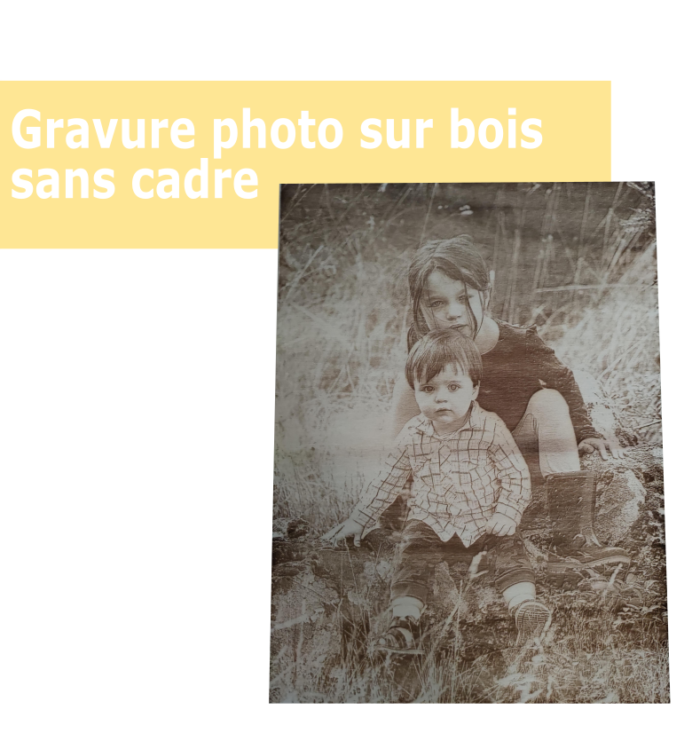 GRAVURE PHOTO SUR BOIS SANS CADRE