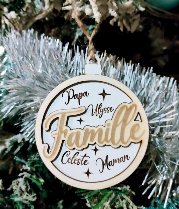 Boule de Noël "Famille"